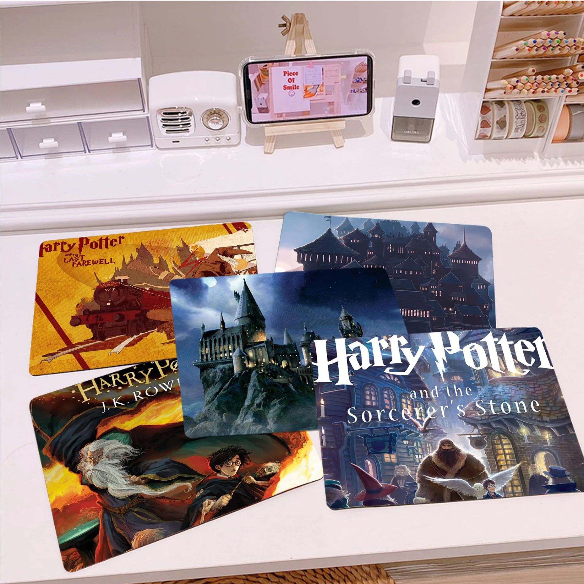 

Cartoon P-Potters Design-Harries Mousepad Anti-Slip Gaming Mouse Pad Keyboard Pad Decoration Mause Pad Office Desk Accessories