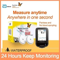 24h real time monitoring accu chek meter sensor scanner sanguis collection free probe finger free blood sugar testing tester