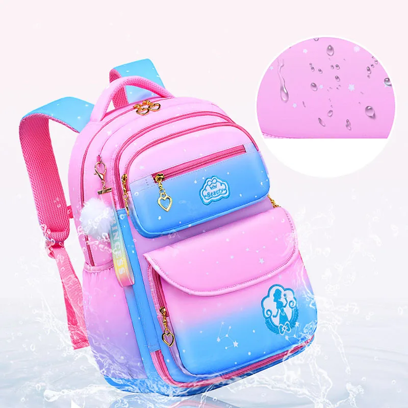 SPIDOR Cute Girls School Bags Children Primary School Backpack satchel kids book bag Princess Schoolbag Mochila Infantil 2 szies