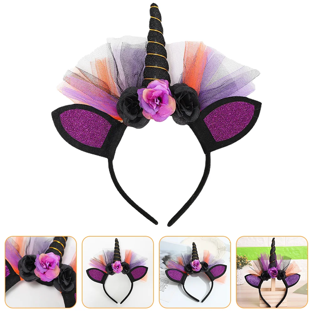 Труба-единорог повязка на голову ленты для волос головной убор губка уникальная