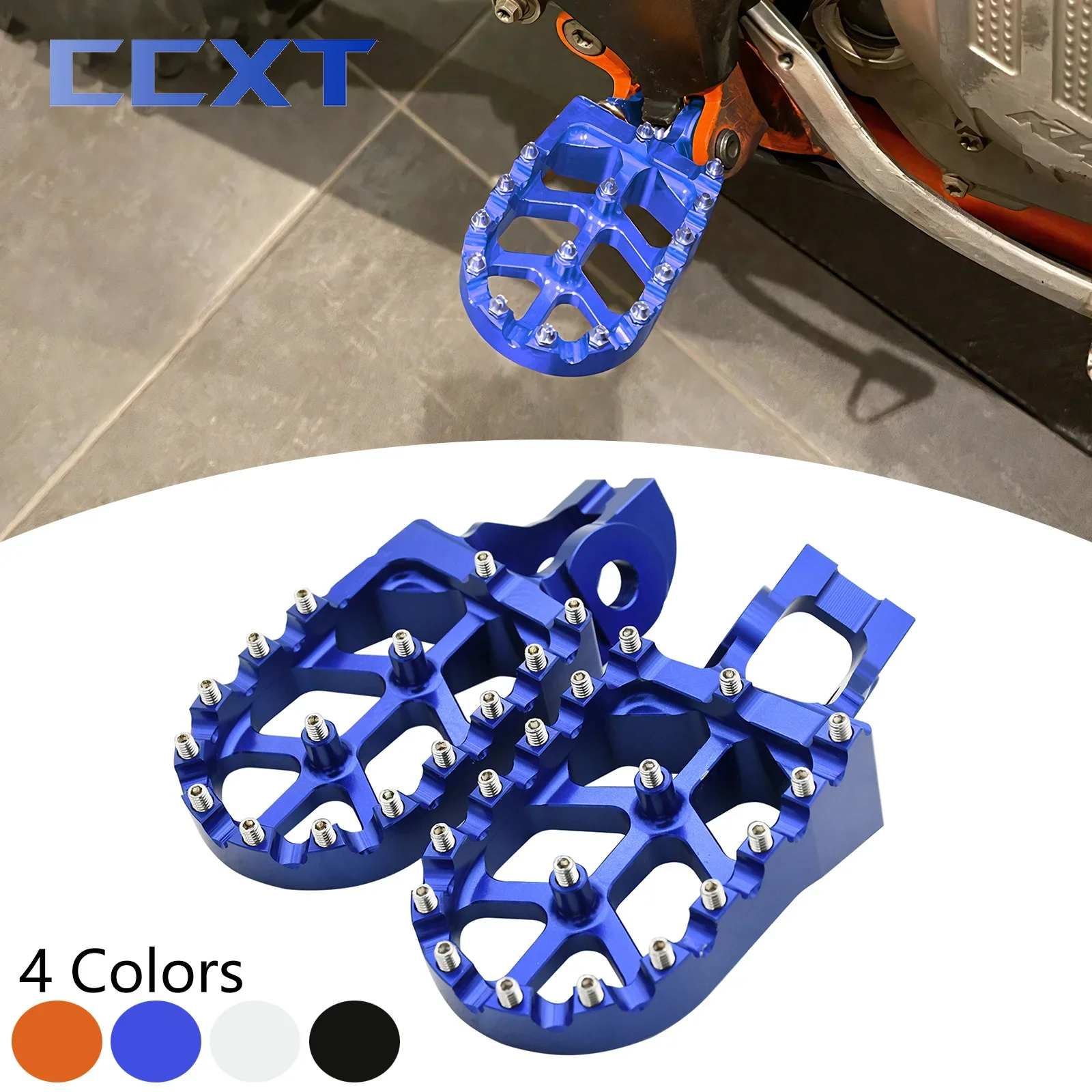 Алюминиевые подножки с ЧПУ 57 мм для ног подставки педалей SX SXF XCF KTM EXCF EXC XC 125 250 300 350