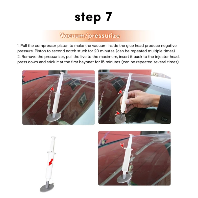 Инструмент для быстрого ремонта лобового стекла автомобиля герметик из смолы