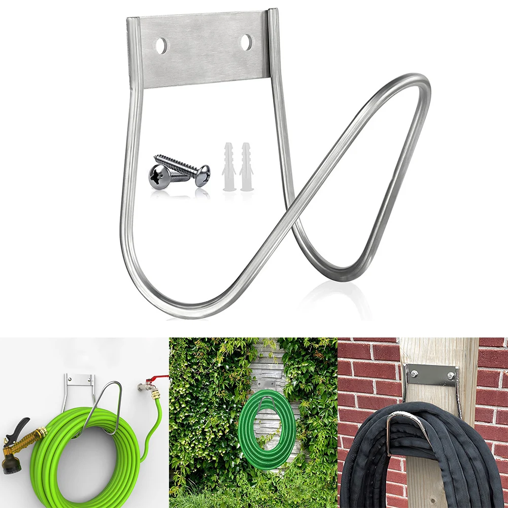 

Hose Pipe Holder Durable Heavy Duty Garden Hose Holder Wall Mounted Garden Hose Bracket Hose Hook For Lawn Patio Extension Cords