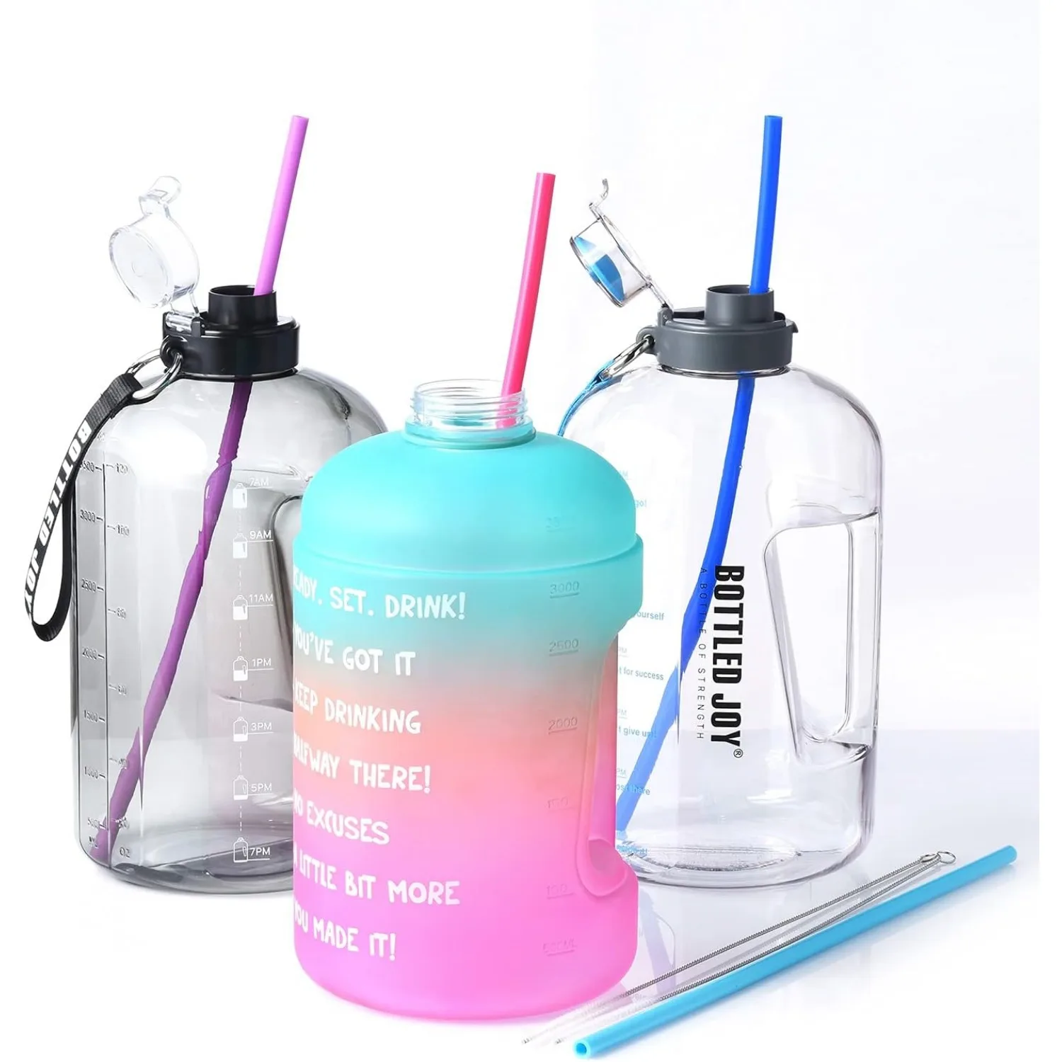 Многоразовые силиконовые соломинки 15 длинных гибких соломинок для стекла