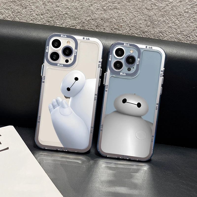 

Disney Big Hero Phone Case For IPhone 11 12 13 14 Mini Pro Max XR X XS TPU Clear Case For 8 7 6 Plus SE 2020
