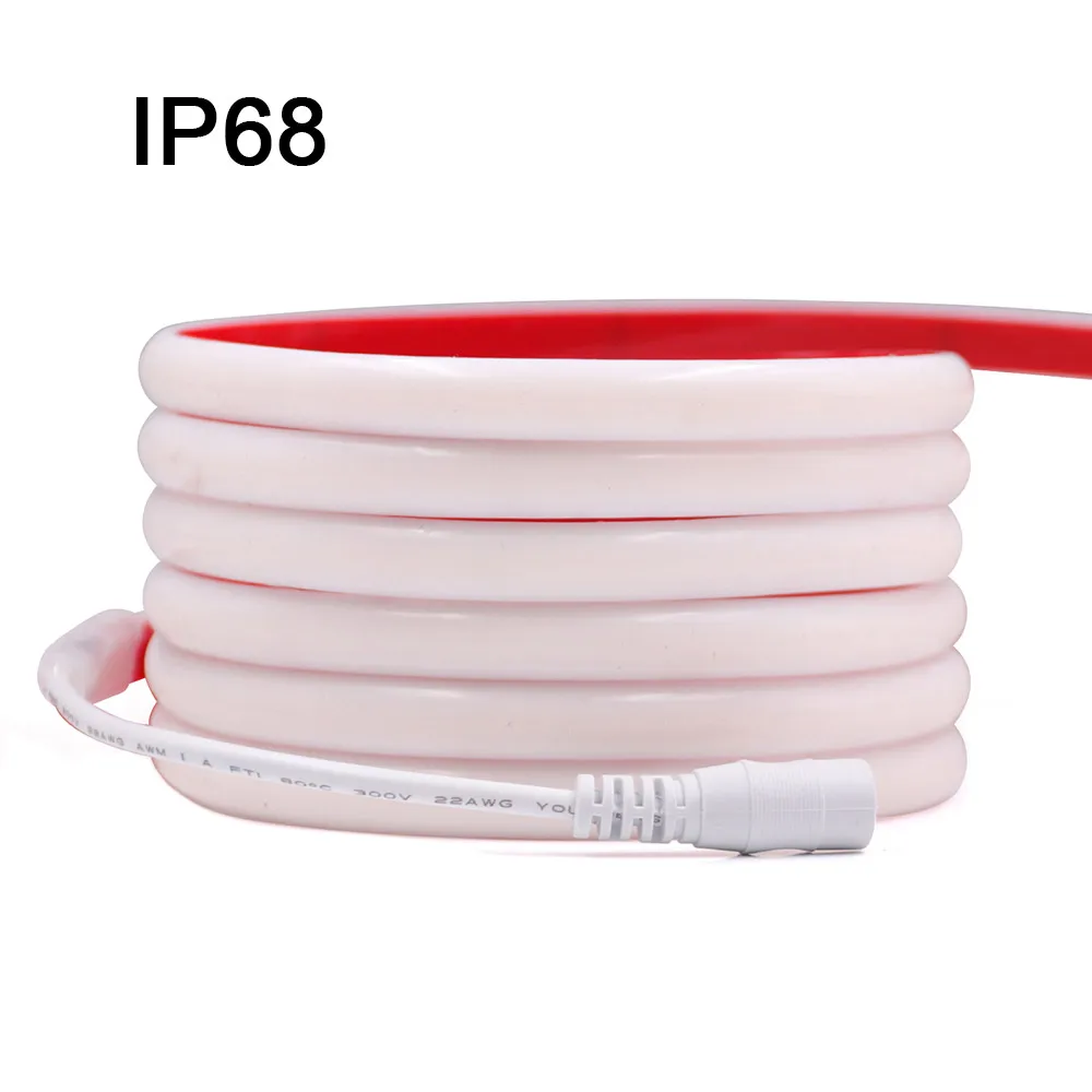 Водонепроницаемая гибкая светодиодная лента IP68, 12/24/5/10 м | AliExpress