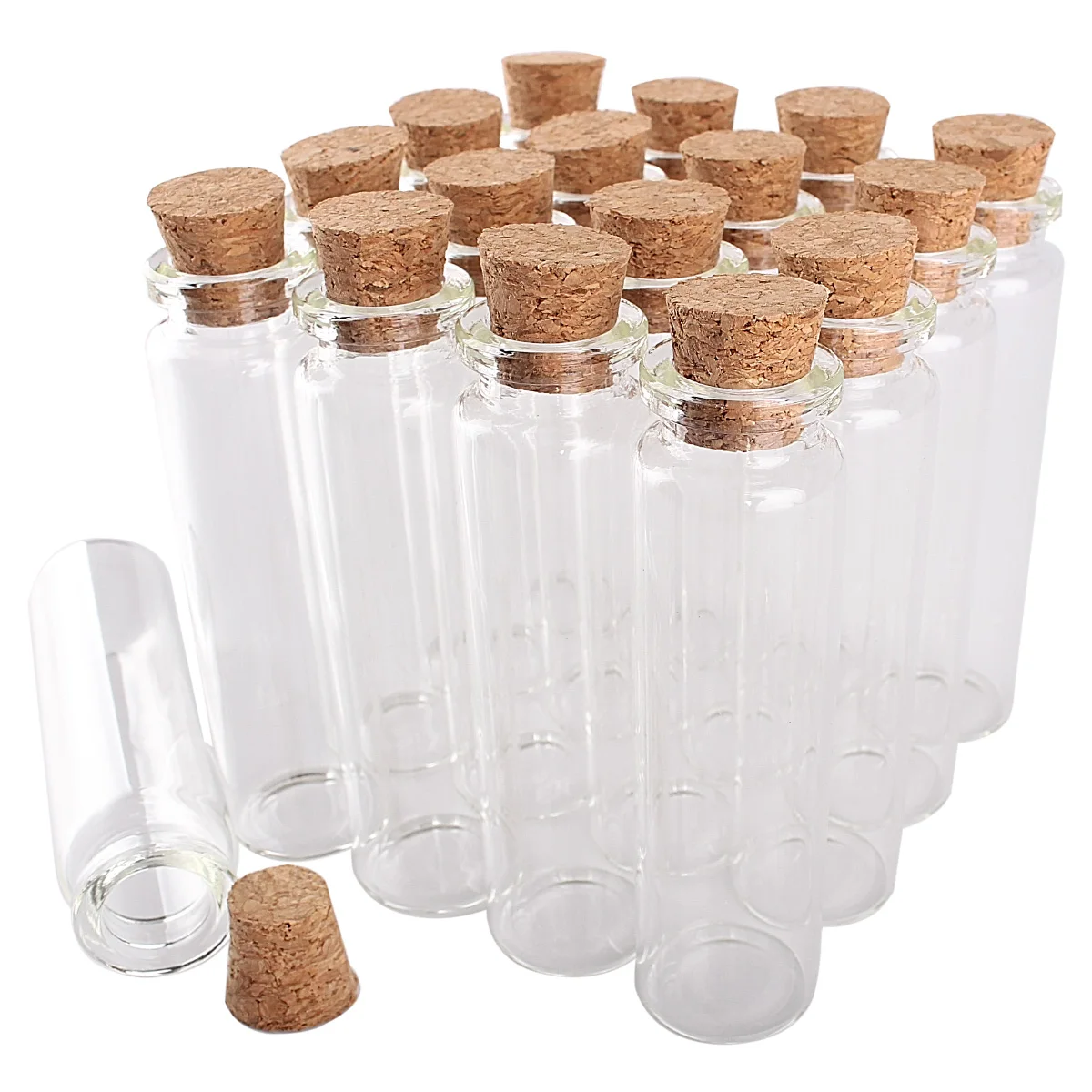 

100 шт., стеклянные бутылки с пробкой, 20 мл, 22 Х80 мм