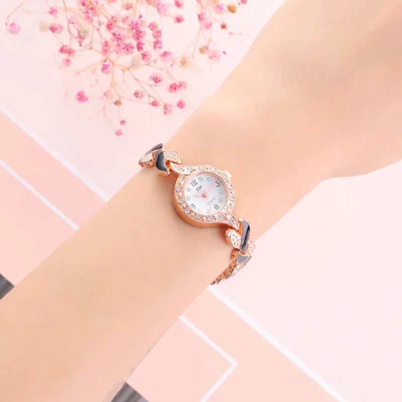 2023 New Hot Selling Creative Colorful Steel Band Simple Digital Women's Quartz Watch Girlfriend Fashion Exquisite Gift