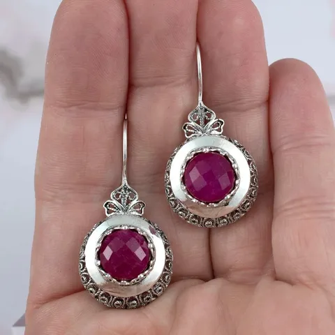 Серебряные винтажные серьги-капельки NovoPublic