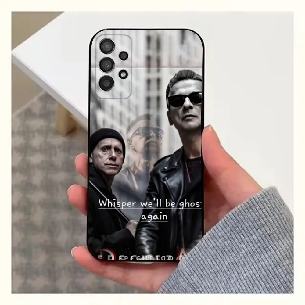 D-Depeche Mode Rock-S Band Phone Case For Samsung S25 S24 S23 S22 S20 S21 S10 Ultra Plus Lite FE Soft Silicone Black Cover