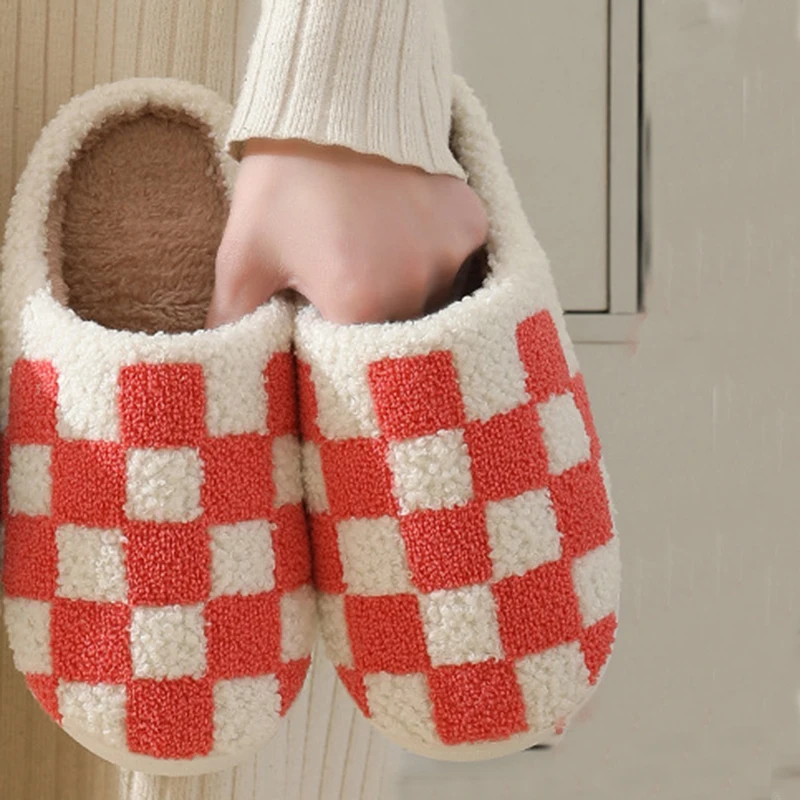 Популярные хлопковые тапочки женские розовые домашние шлепанцы с решеткой