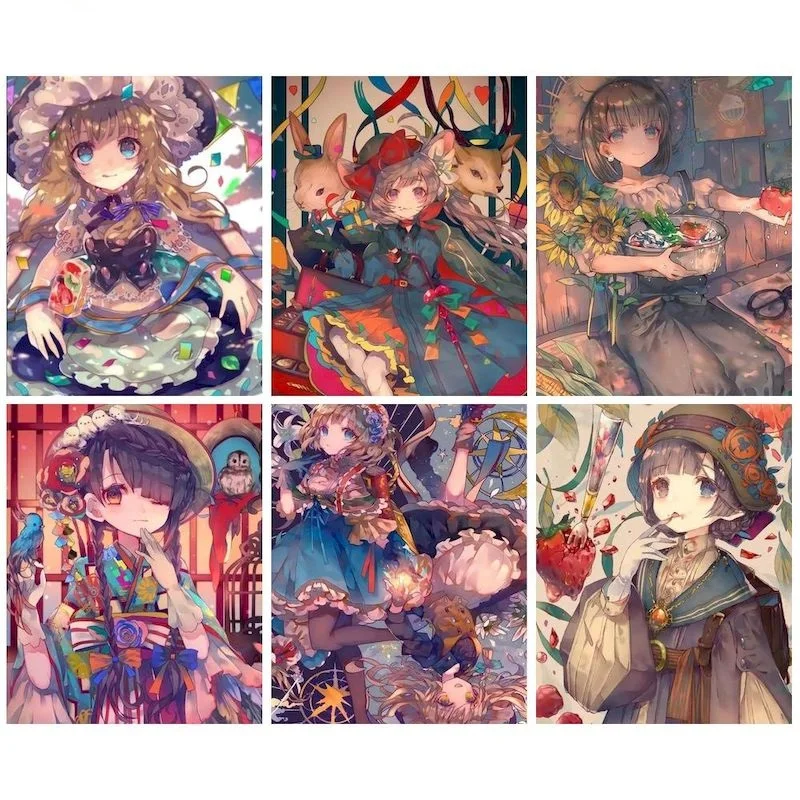 

Набор для рисования по номерам на холсте «девочка»