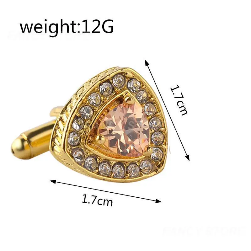 1 ~ 10 пар высококачественные роскошные запонки тригонометрического типа с