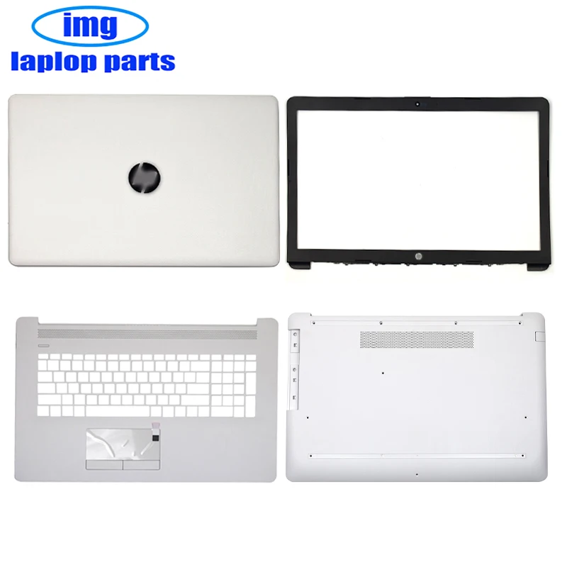 

Original NEW Laptop LCD Back Cover/Front Bezel/Palmrest Upper Case/Bottom Shell /Hinges For HP 17-CA 17-BY White L48404-00