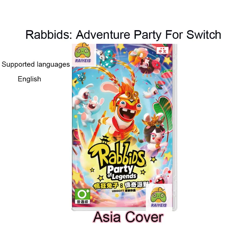 

Rabbids: Adventure Party With English For Switch New Sealed Entity Game Free Shipping and Fast Delivery