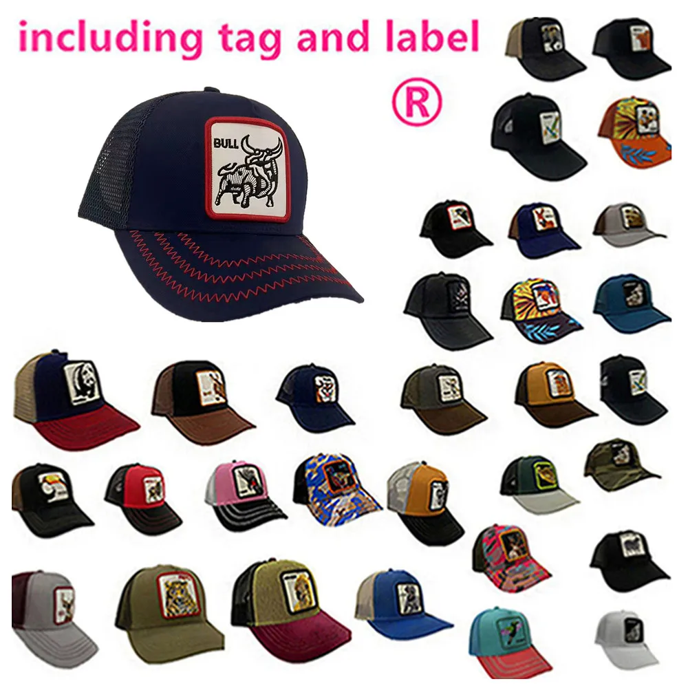 

2023 Goorin Bros OEM Baseball Cap Animal Embroidery Anime Cute Embroidery Summer Mesh Men's Ms.A24