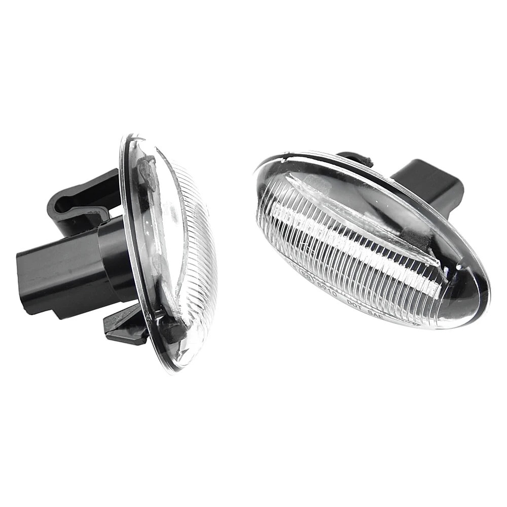 1 пара автомобильных светодиодных динамических боковых индикаторов 12 В желтые