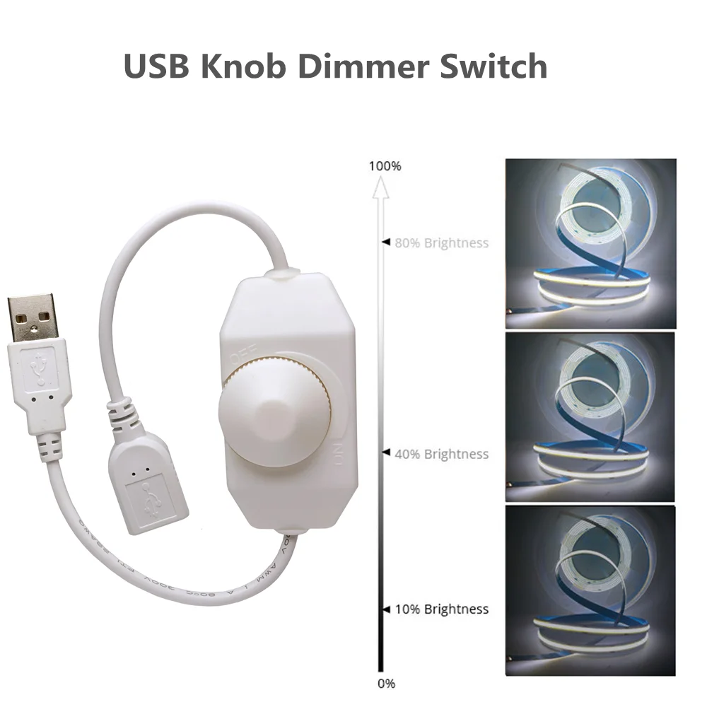 Премиум 5 в USB ручка светодиодный диммер переключатель для светодиодной ленты