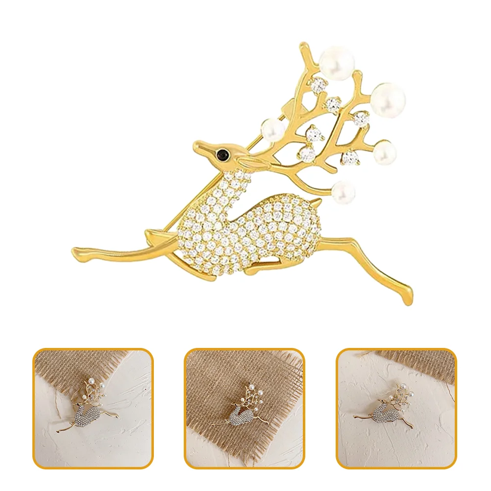 

Pin Brooch Clothes Deer Lapel Christmas Womenanimal Brooches Metal Alloy Aesthetic Backpackenamel Stuffers Stocking Jewelry