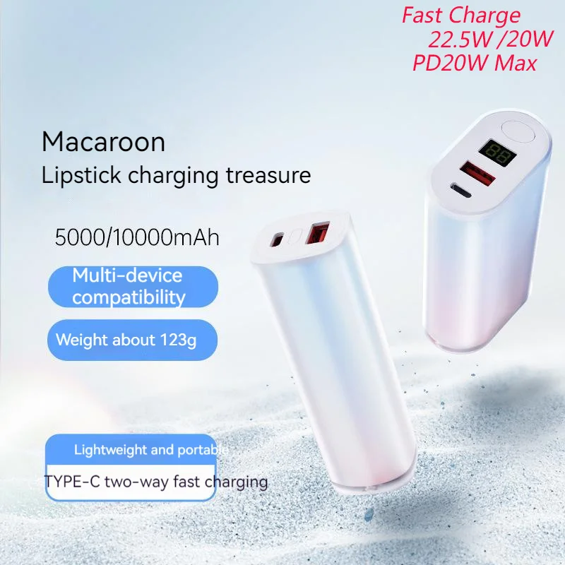22.5W Fast Charger Mini Small Power Bank 10000mAh Externall Battery Fast Charge For iPhone Samsung Xiaomi Portable Power Backup
