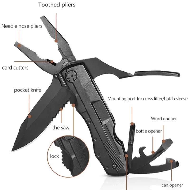 Многофункциональный инструмент складные плоскогубцы многофункциональные набор