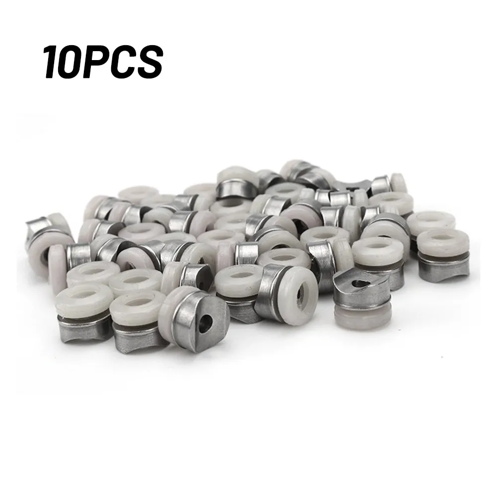 Enlarge 10pcs Pack One Seals Tip Gaskets For Airless Paint Spray Guns Rubber Stainless Steel Washer For Most Nozzles