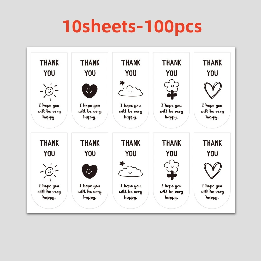 Рисунок 6 - Наклейки с надписью «Thank You»