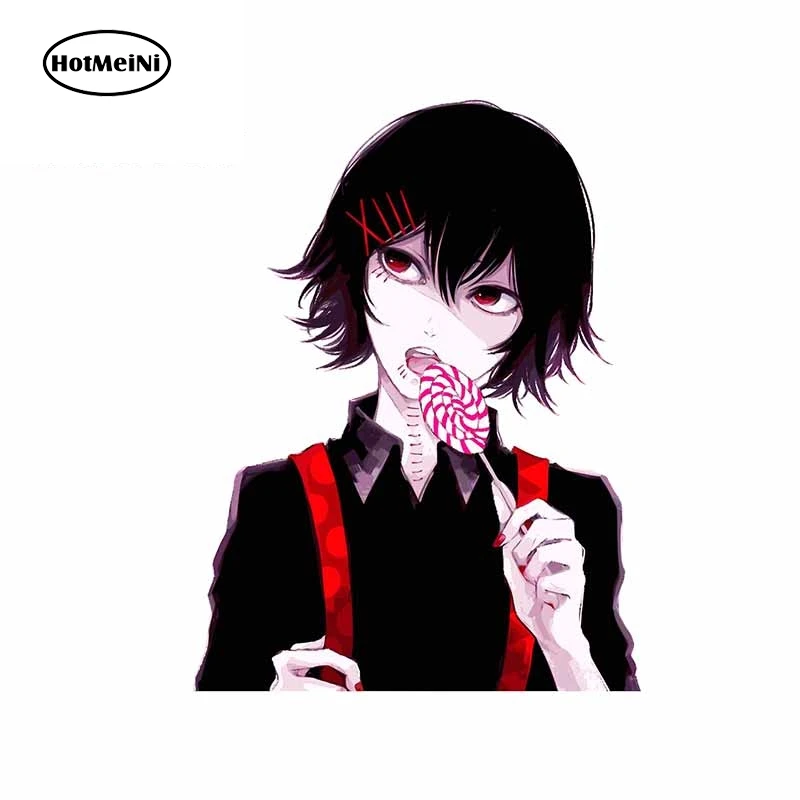

13cm x 9.9cm For Tokyo Ghoul Car Bumper Stickers Car Accessories Decal Air Conditioner DIY Occlusion Scratch Decor