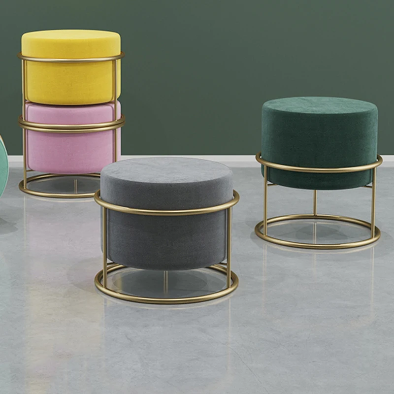 

Living Room Bathroom Chair Floor Small Soft Bedroom Bathroom Waiting Stool Kitchen Modern Game Taburete Alto Plastic Chairs