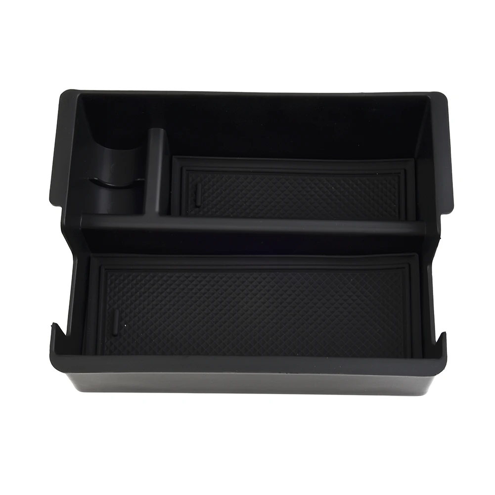 

High Quality New Useful Storage Box With Mat Black Car Interior Center Console Armrest Replacement ABS Plastic