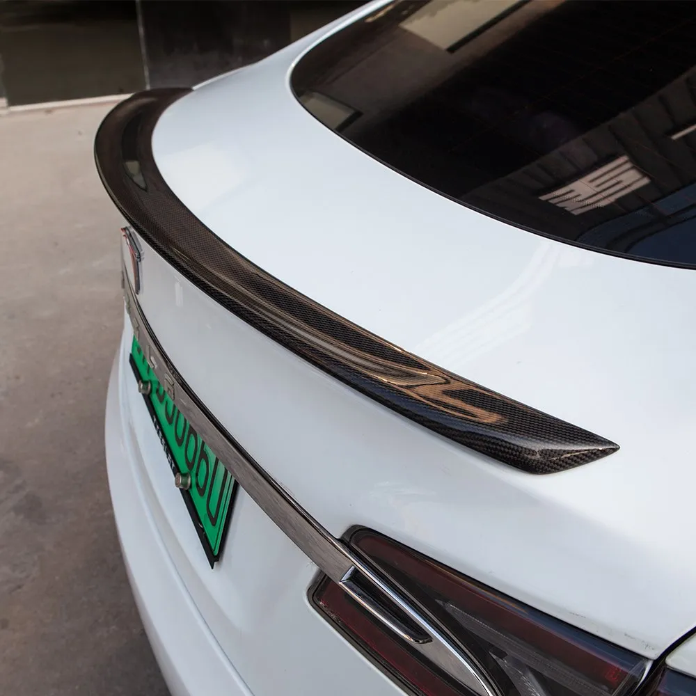 

Высококачественный спойлер для крыла багажника модели S 2021 года, спойлер для Tesla Model S, матовые глянцевые аксессуары из настоящего углеродног...
