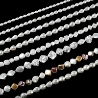 40cm freshwater pearl beads high quality irregular shape punch loose beads for jewelry making diy necklace bracelet