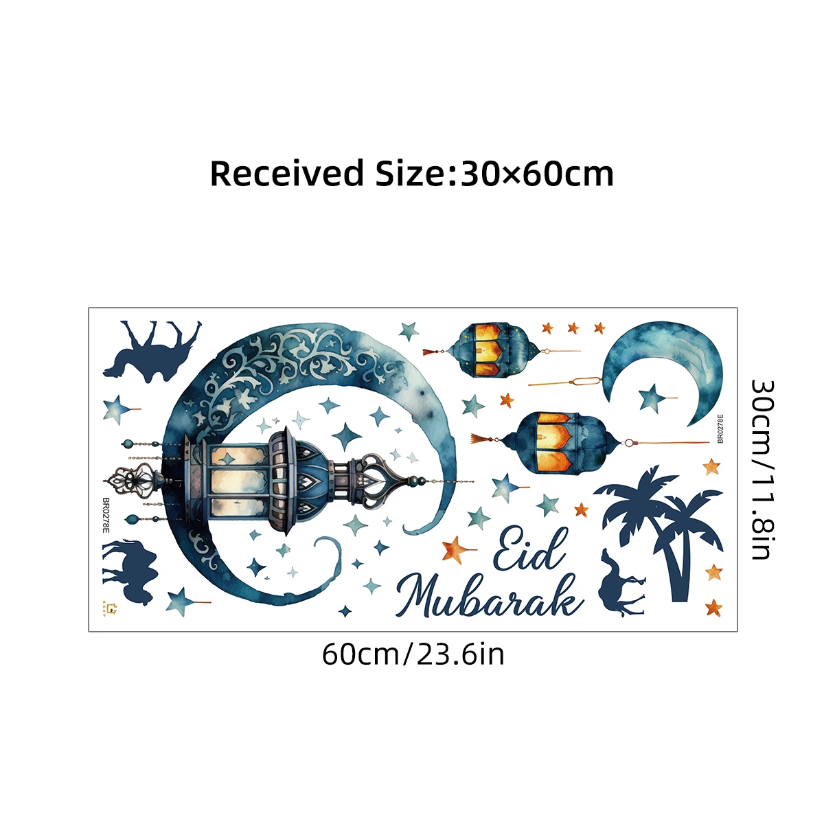 Наклейки На Стену С Мультяшной Лунной Лампой Для Декора Детской Комнаты