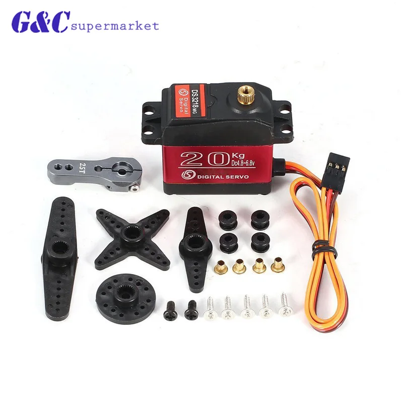 

1 X водонепроницаемый сервопривод DS3218 обновление и Профессиональная высокоскоростная металлическая Шестерня цифровой сервопривод baja серв...