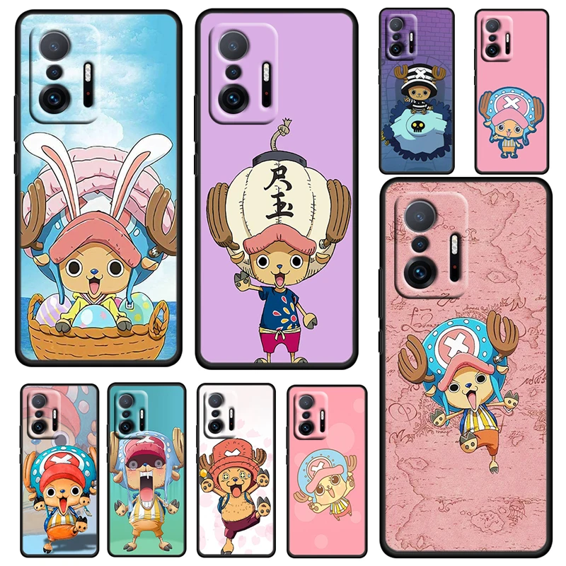 

One Piece Chopper Cute For Xiaomi Mi 12 11 11T 10T 10S Ultra Pro Lite 5G Soft Silicone Black Phone Case Cover Fundas Coque Capa