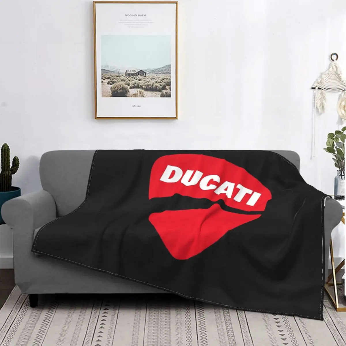 

Плед Ducati с логотипом, покрывало для кровати, плед для дивана, одеяло для дивана, кавайное одеяло, одеяло для кровати