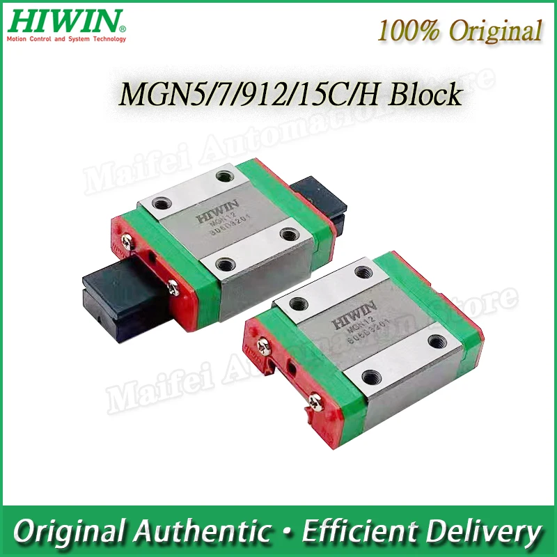 Оригинальная подвижная каретка Taiwan HIWIN MGN5C MGN7C MGN9C MGN12C MGN15C MGN7H MGN9H MGN12H MGN15H