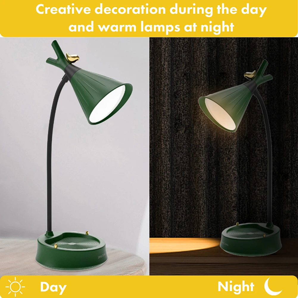 

Настольный светильник для защиты глаз, настольная лампа для чтения, многофункциональная перезаряжаемая USB-подсветка, регулируемая по сенсорному экрану, для студенческой спальни