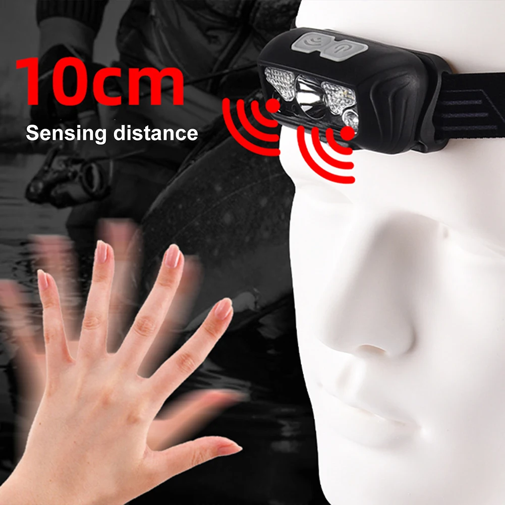 

Головной фонарик с COB матрицей, лм, 5 режимов