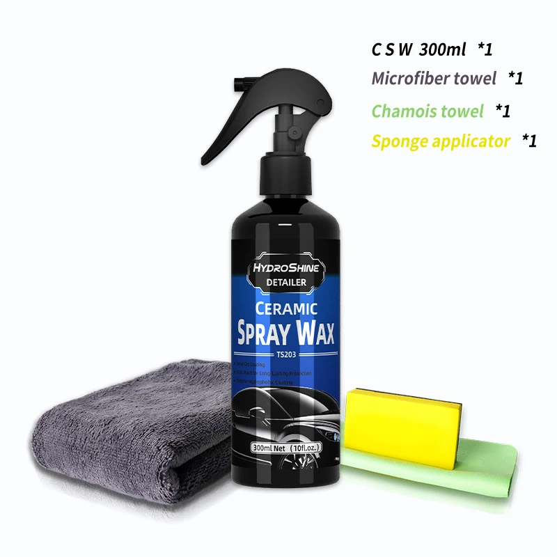 

Гидрофинный Detailer Керамическое покрытие Спрей-воск Жидкость для полировки кристаллов Прочная защита Гидрофобные аксессуары для детализации Уход