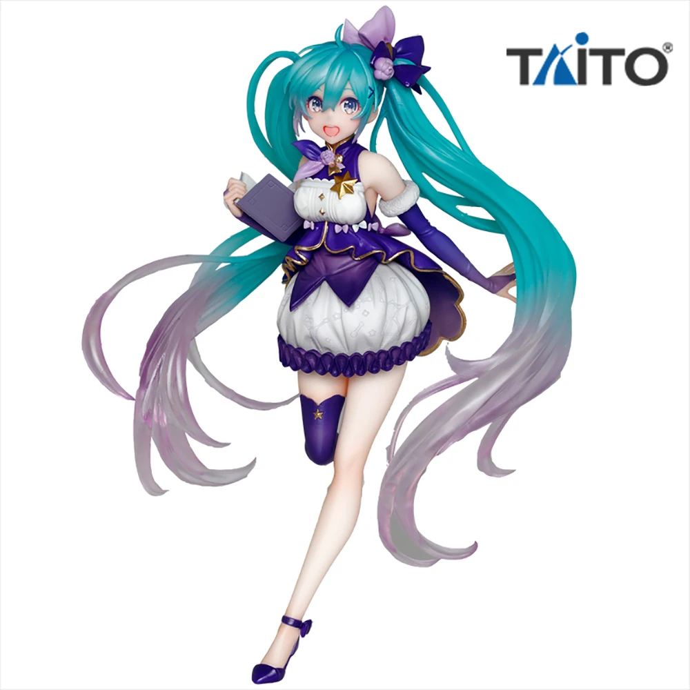 

Taito Hatsune Miku 3Rd Season Winter Formal Dress Original Genuine Collection Model Anime Figure Action Toys Desktop Ornament