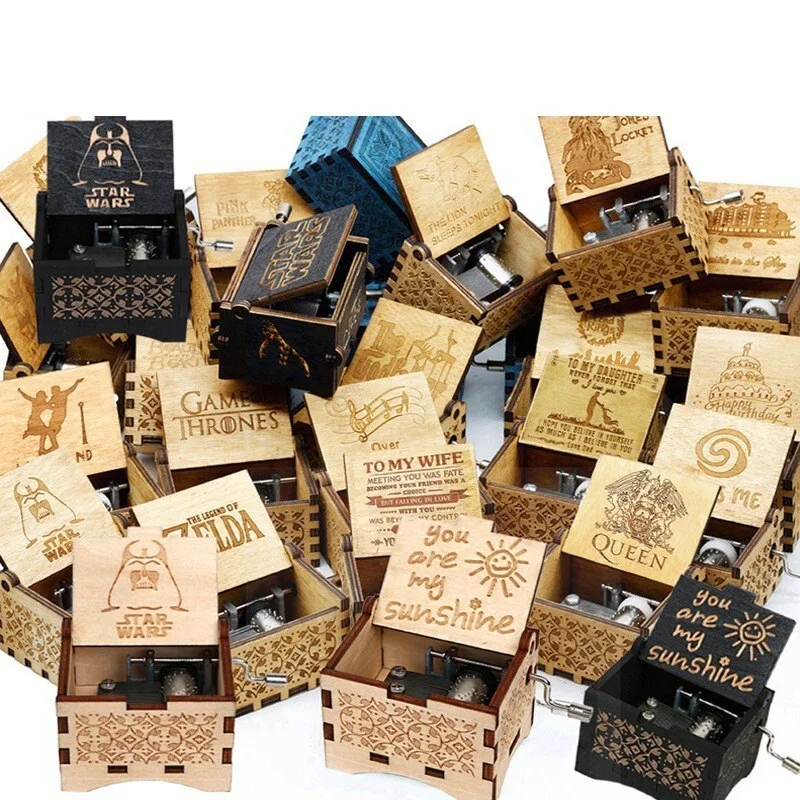 

Деревянная музыкальная шкатулка HSYK в случайном стиле