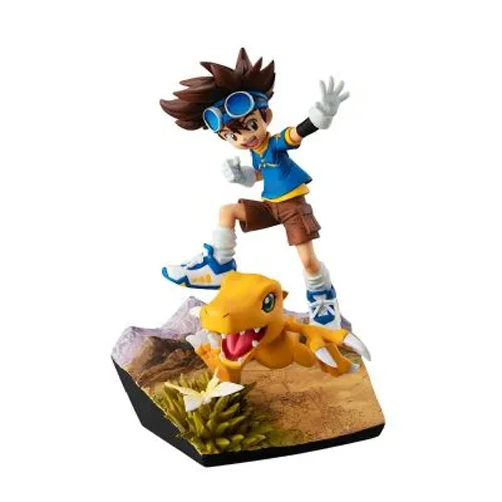 Фото В наличии: Оригинальная коллекционная фигурка MegaHouse Tai Kamiya Agumon из ПВХ, 21 см, персонаж аниме, игрушка-подарок для рабочего стола Digimon №3