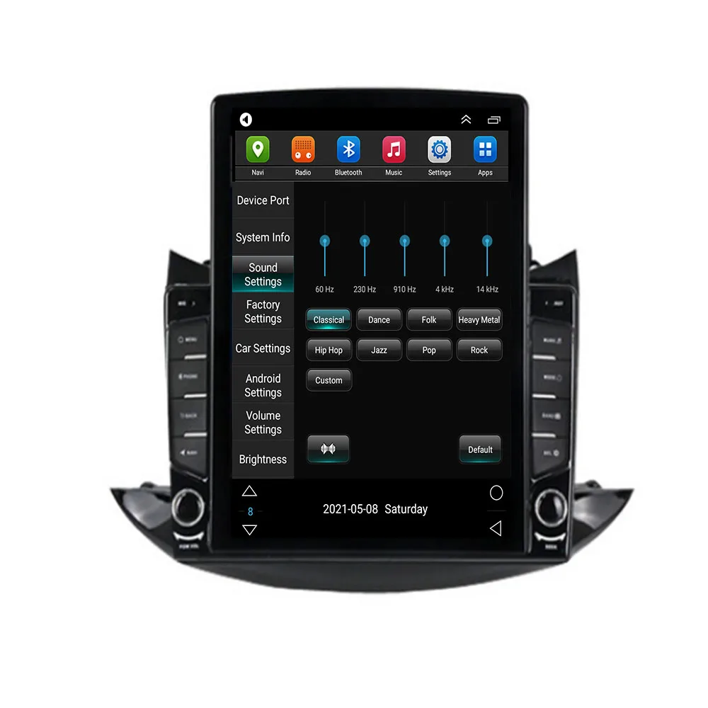 Для Tesla Style 2Din Android 14 Автомобильный радиоприемник для Chevrolet TRAX 2017-2035 Мультимедийный