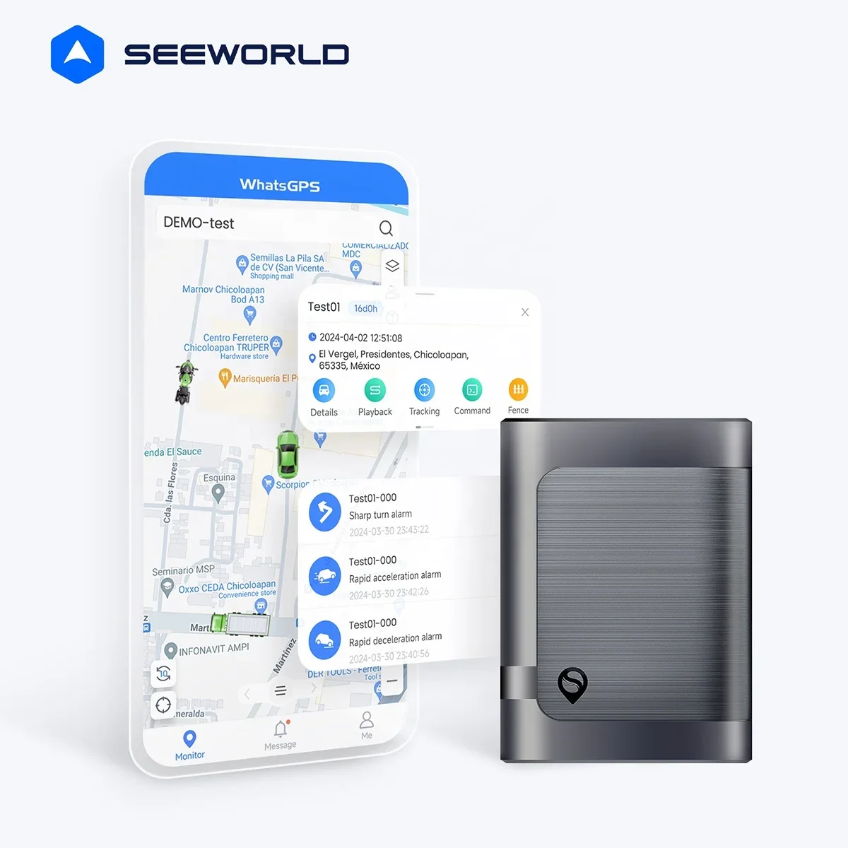 GPS-модуль SEEWORLD Fleet магнитный беспроводной трекер для автомобиля 7500 мАч