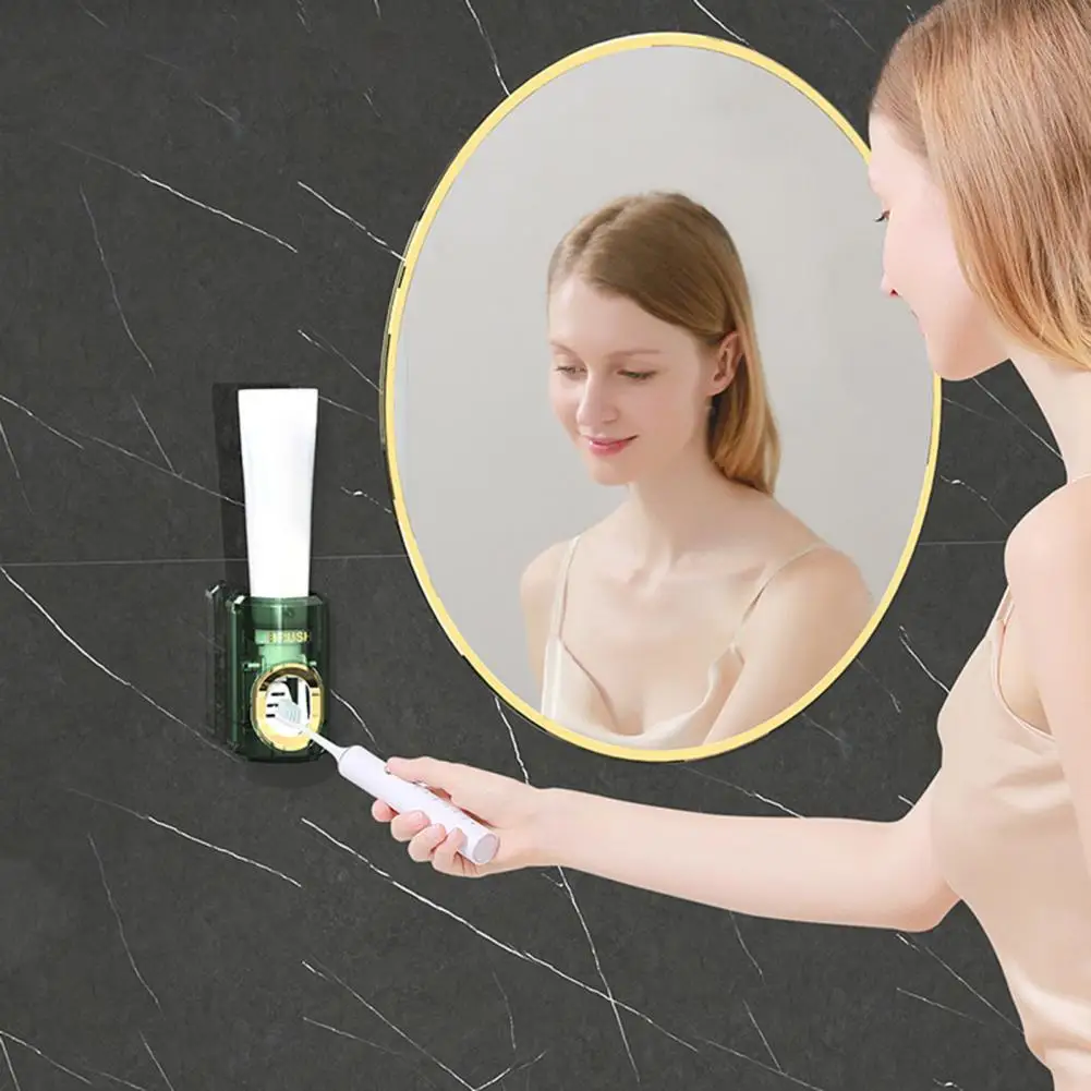 

Sink Organizer for Toothpaste Hands-free Automatic Toothpaste Squeezer Space-saving Wall Mounted Holder with Detachable
