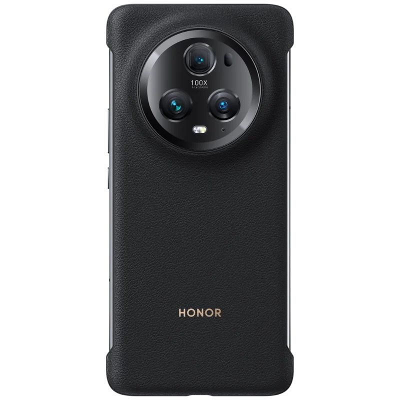 Original HONOR Magic5 Pro Case Official Full Cover Prevents Fingerprints Leather for Magic5 Pro Back Cover