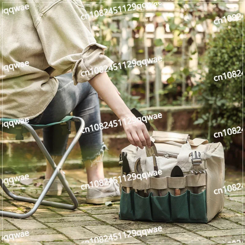 Многофункциональная сумка для хранения садовых инструментов табурет складная