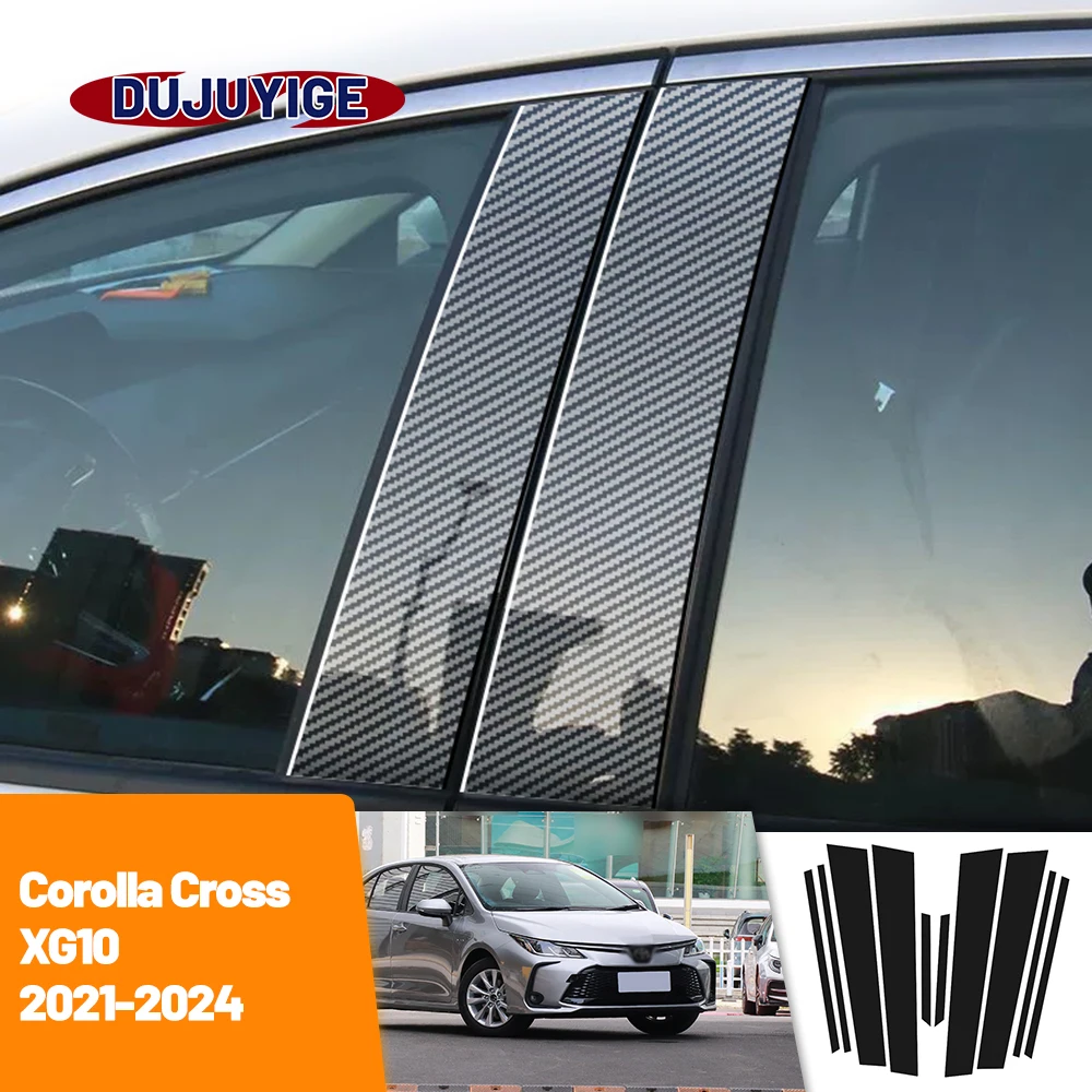 Toyota Corolla Cross XG10 2021-2024 Углеродное Волокно Стайлинг Оконный Дверной Столб Deal B C