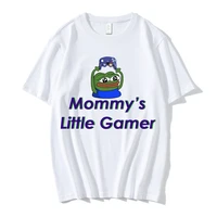 mommy s little gamer mens t shirt novelty tee shirt short sleeve anime forg oversized t shirts 100 cotton clothing streetwear